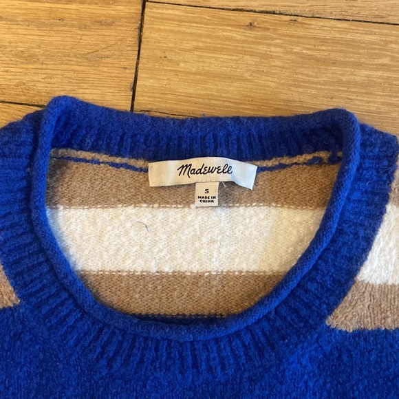 Madewell Womens Sweater Size Small Striped Comfy - Picture 2 of 4